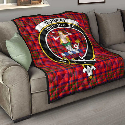 Murray of Tulloch Modern Tartan Crest Quilt