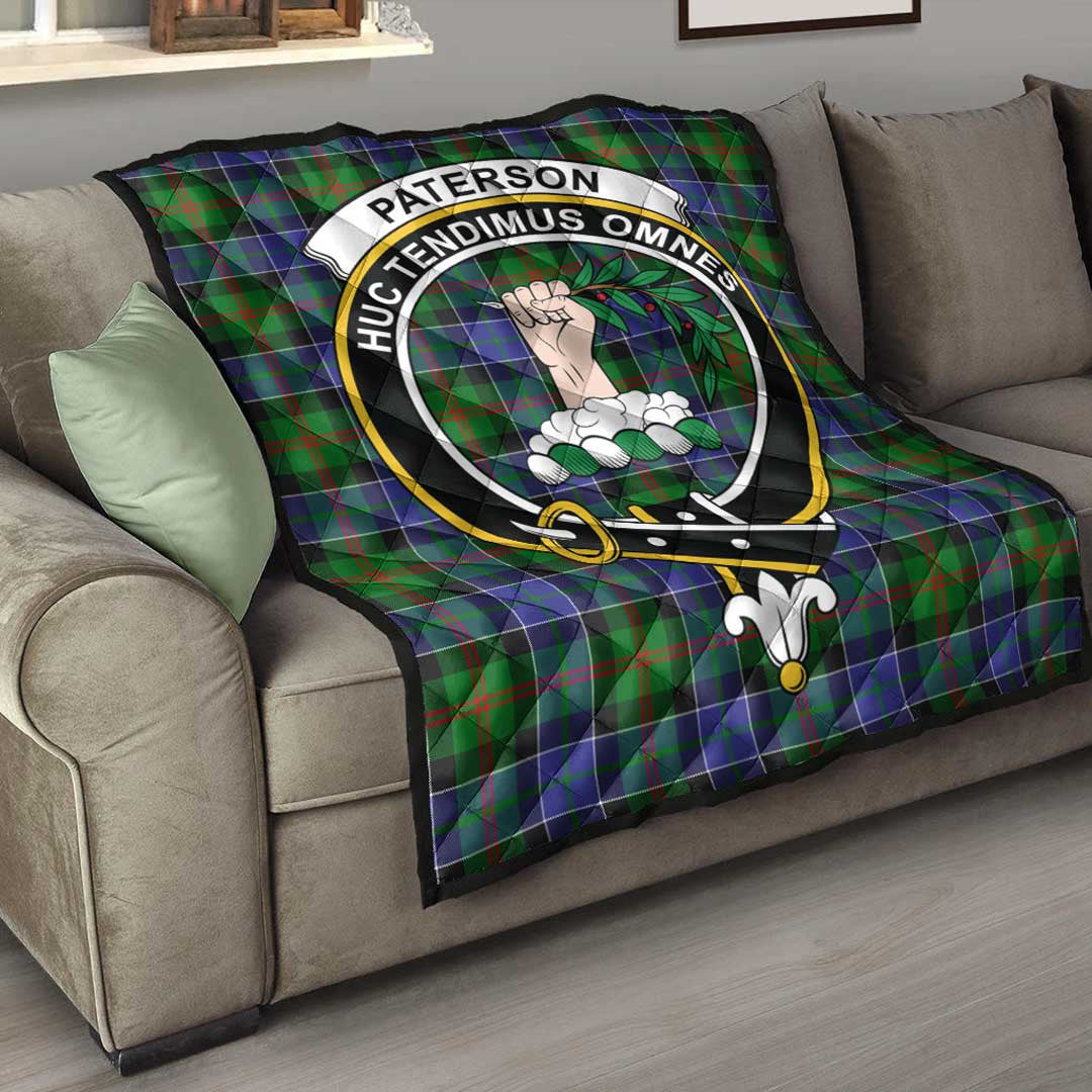 Paterson Tartan Crest Quilt