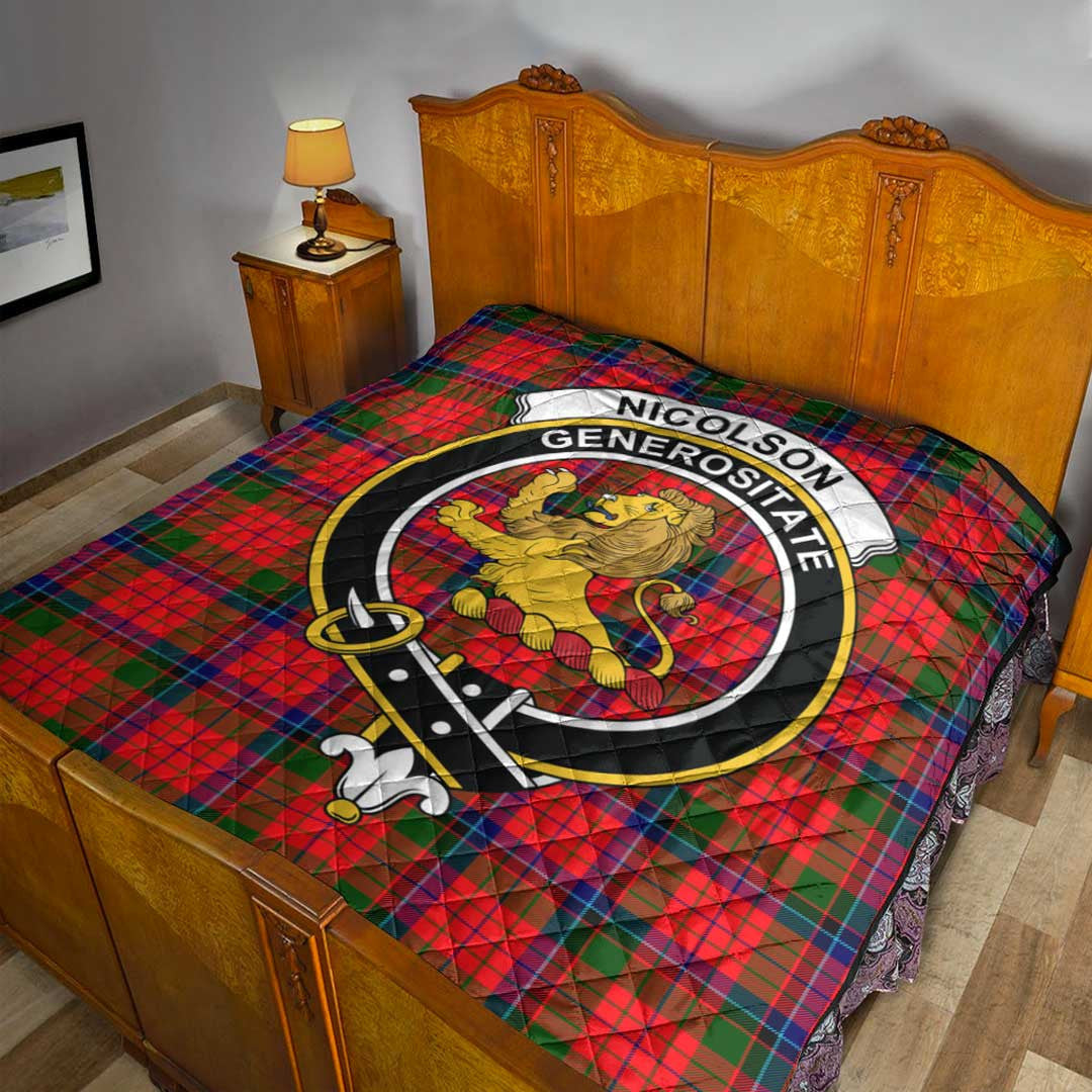 Nicolson Modern Tartan Crest Quilt