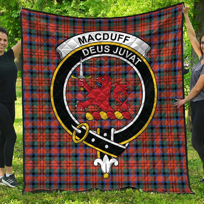 MacDuff Ancient Tartan Crest Quilt