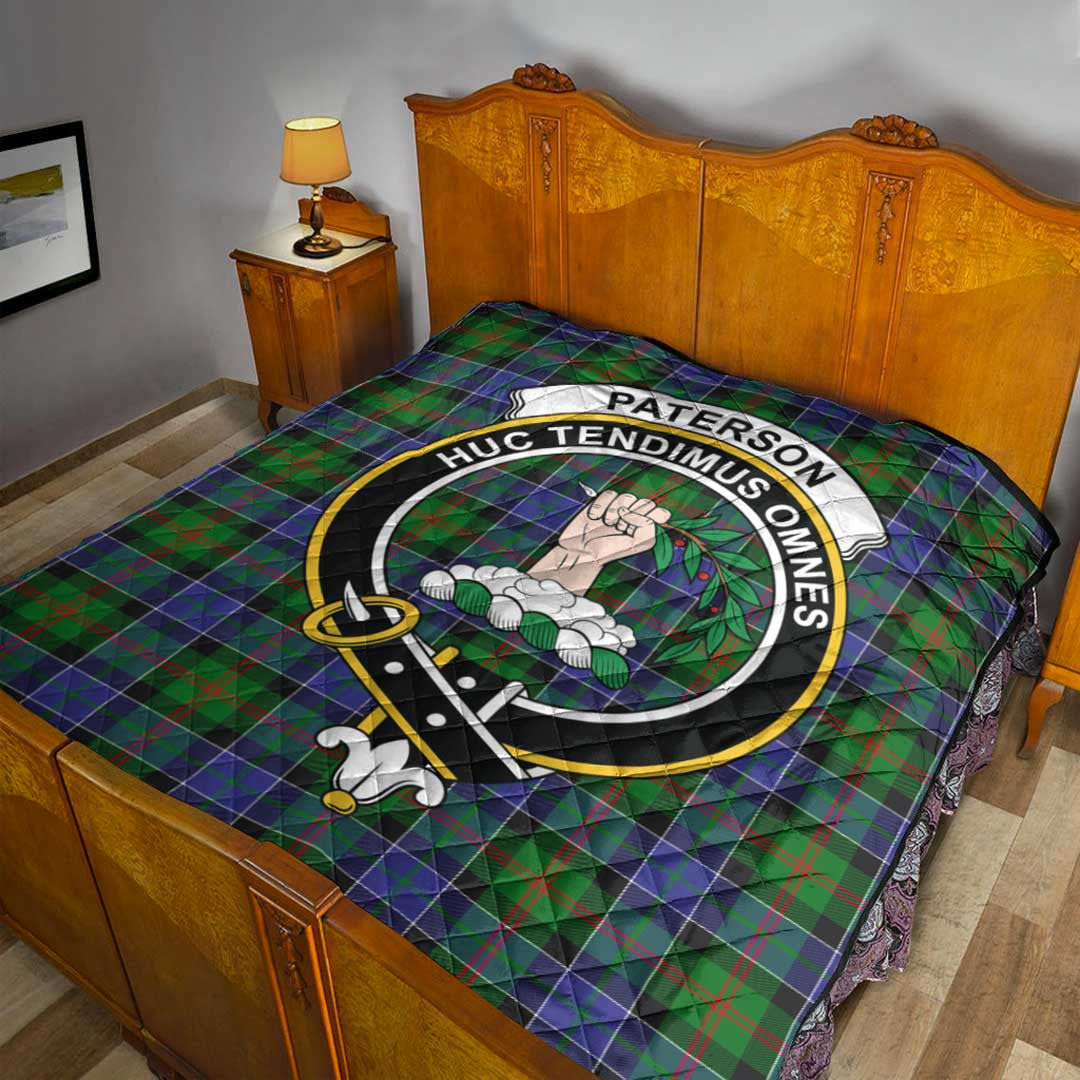 Paterson Tartan Crest Quilt