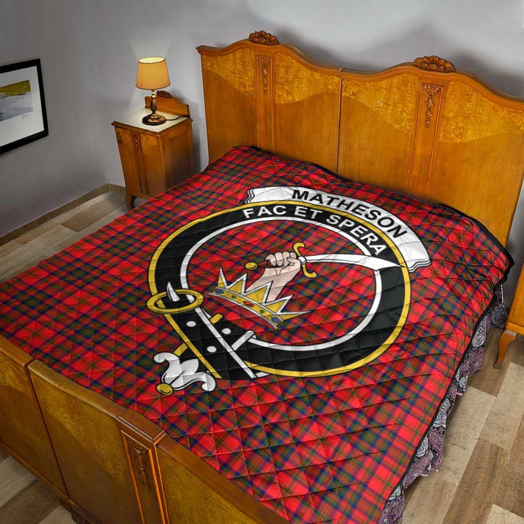 Matheson Modern Tartan Crest Quilt