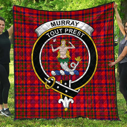 Murray of Tulloch Modern Tartan Crest Quilt