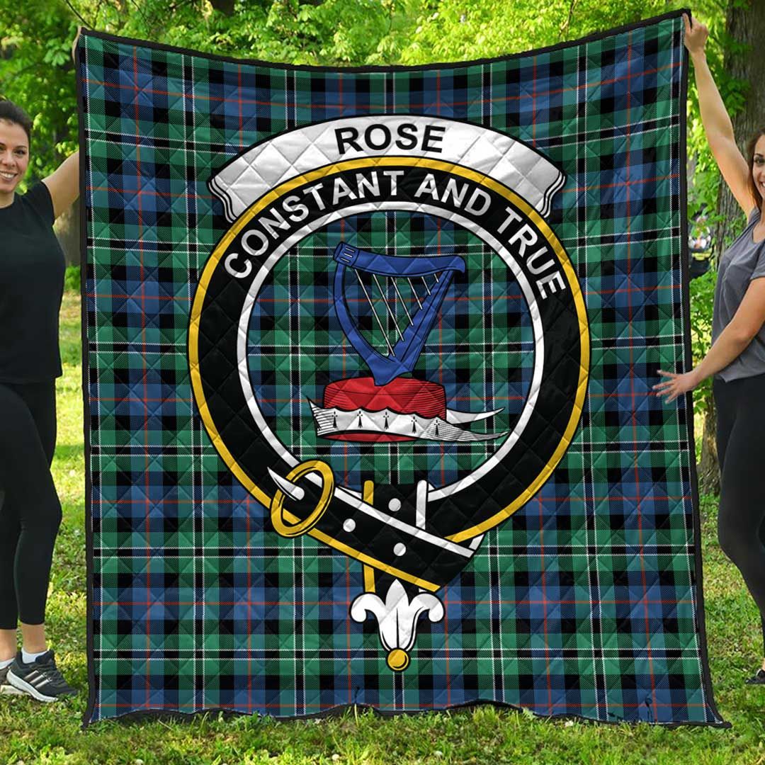 Rose Hunting Ancient Tartan Crest Quilt