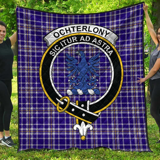 Ochterlony Tartan Crest Quilt