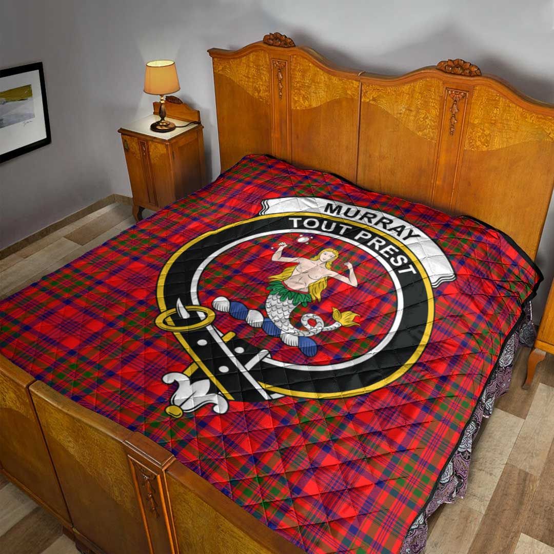 Murray of Tulloch Modern Tartan Crest Quilt