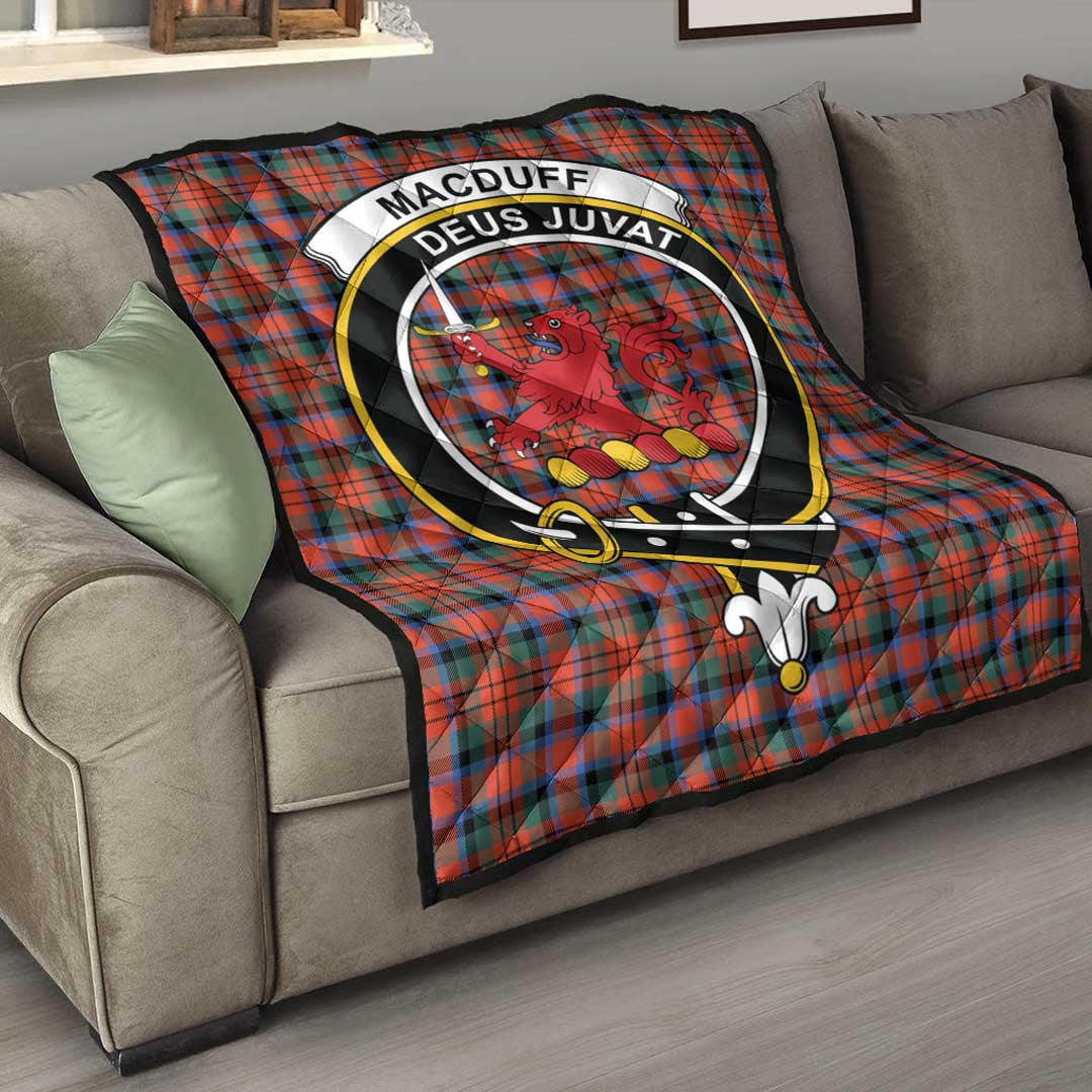 MacDuff Ancient Tartan Crest Quilt