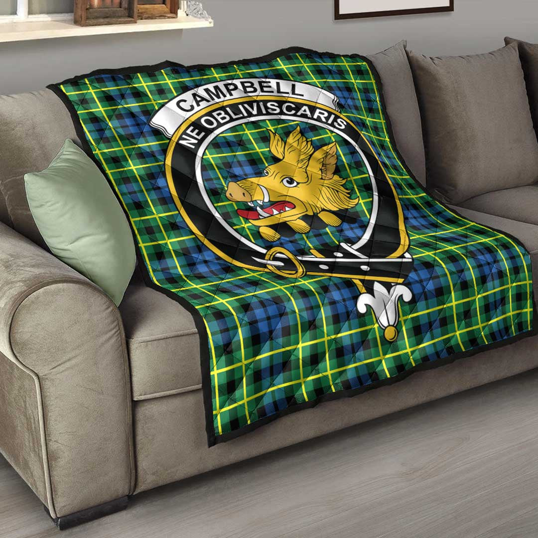 Campbell of Breadalbane Ancient Tartan Crest Quilt