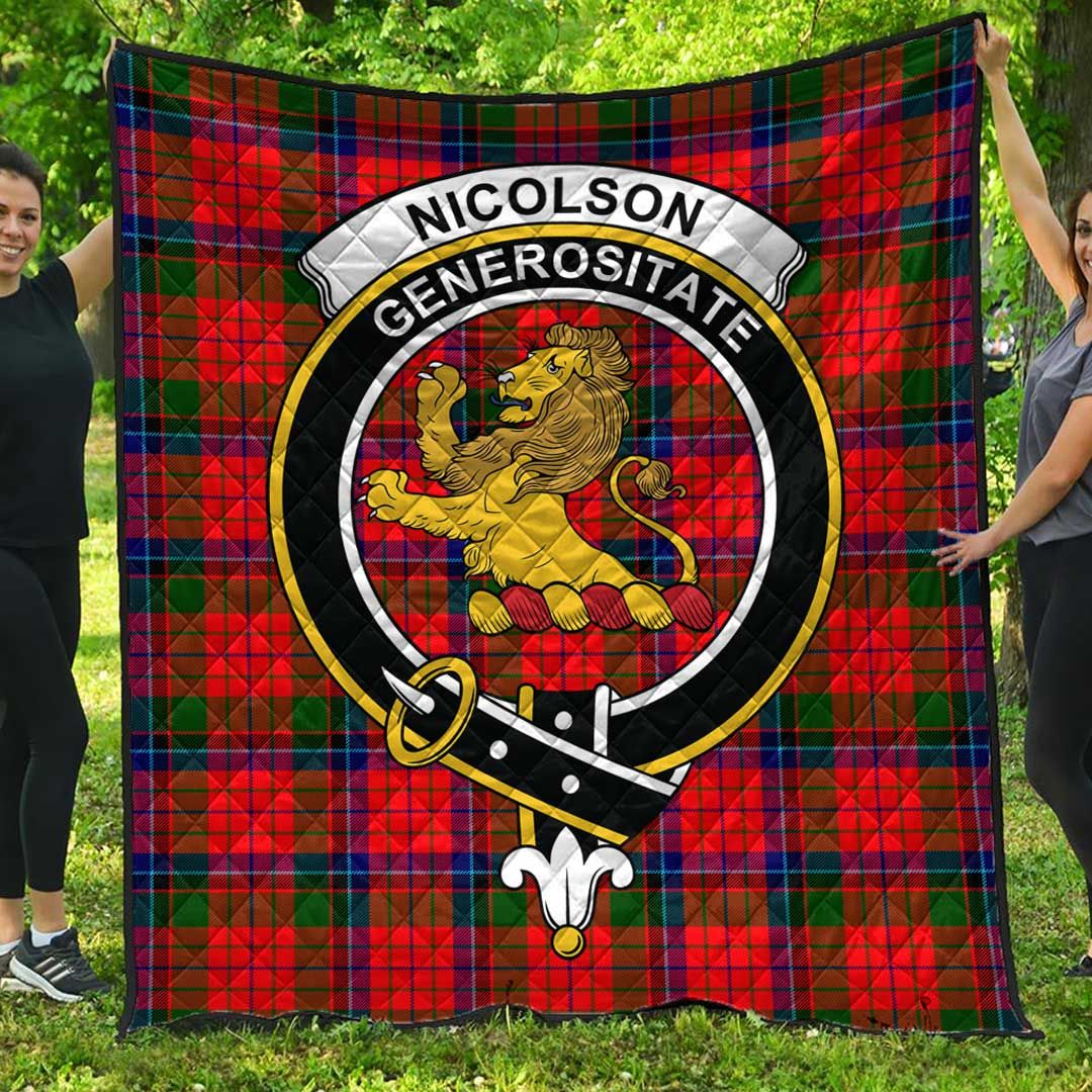 Nicolson Modern Tartan Crest Quilt