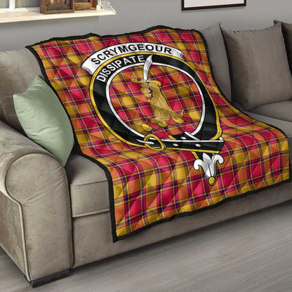 Scrymgeour Tartan Crest Quilt