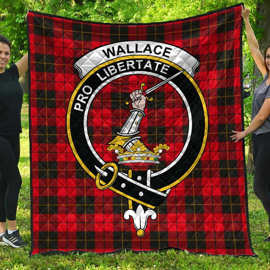 Wallace Weathered Tartan Crest Quilt