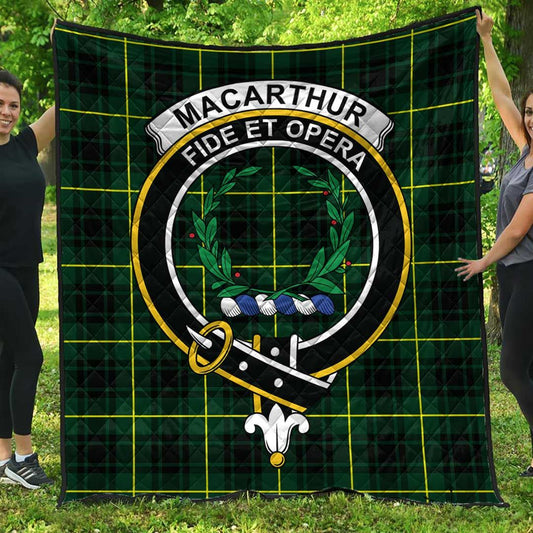 MacArthur Modern Tartan Crest Quilt