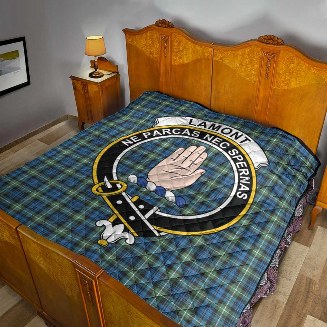 Lamont Ancient Tartan Crest Quilt