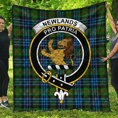 Newlands of Lauriston Tartan Crest Quilt