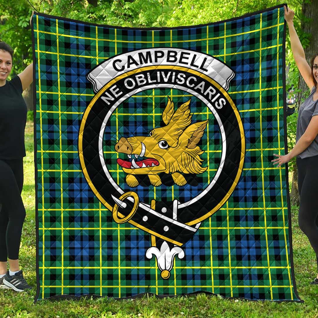 Campbell of Breadalbane Ancient Tartan Crest Quilt