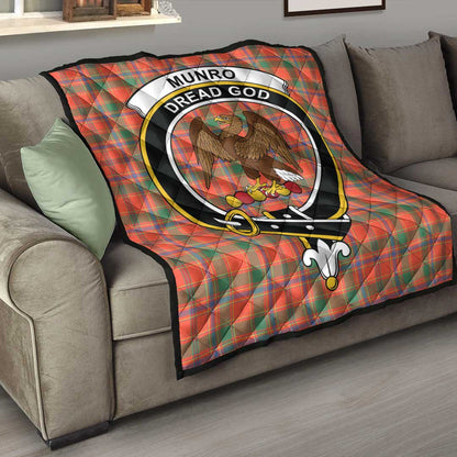 Munro Ancient Tartan Crest Quilt