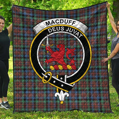 MacDuff Hunting Ancient Tartan Crest Quilt