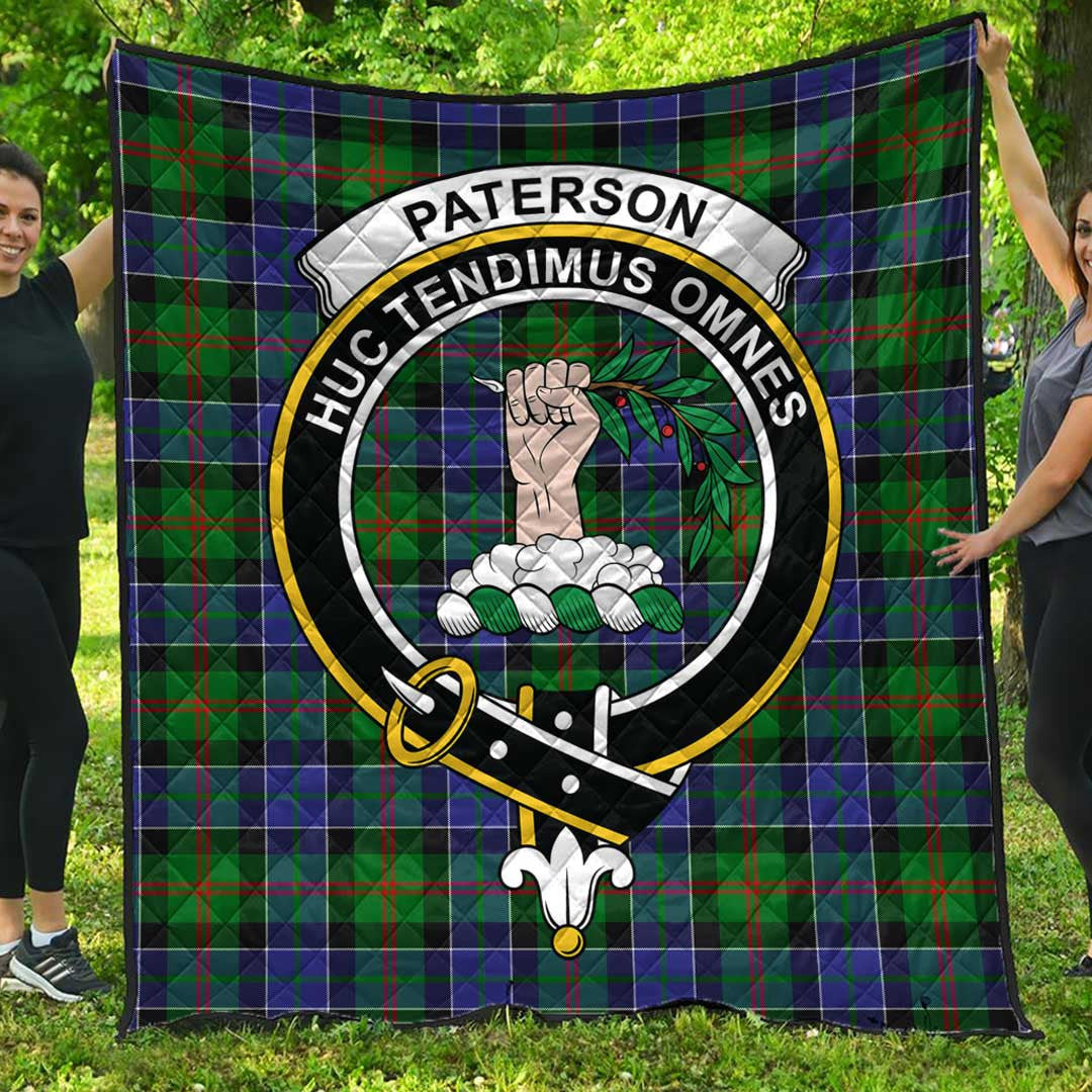 Paterson Tartan Crest Quilt