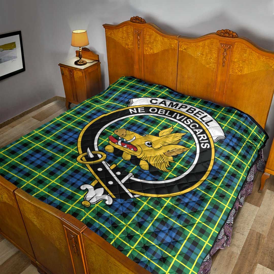 Campbell of Breadalbane Ancient Tartan Crest Quilt