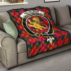 Nicolson Modern Tartan Crest Quilt