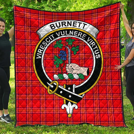 Burnett Modern Tartan Crest Quilt