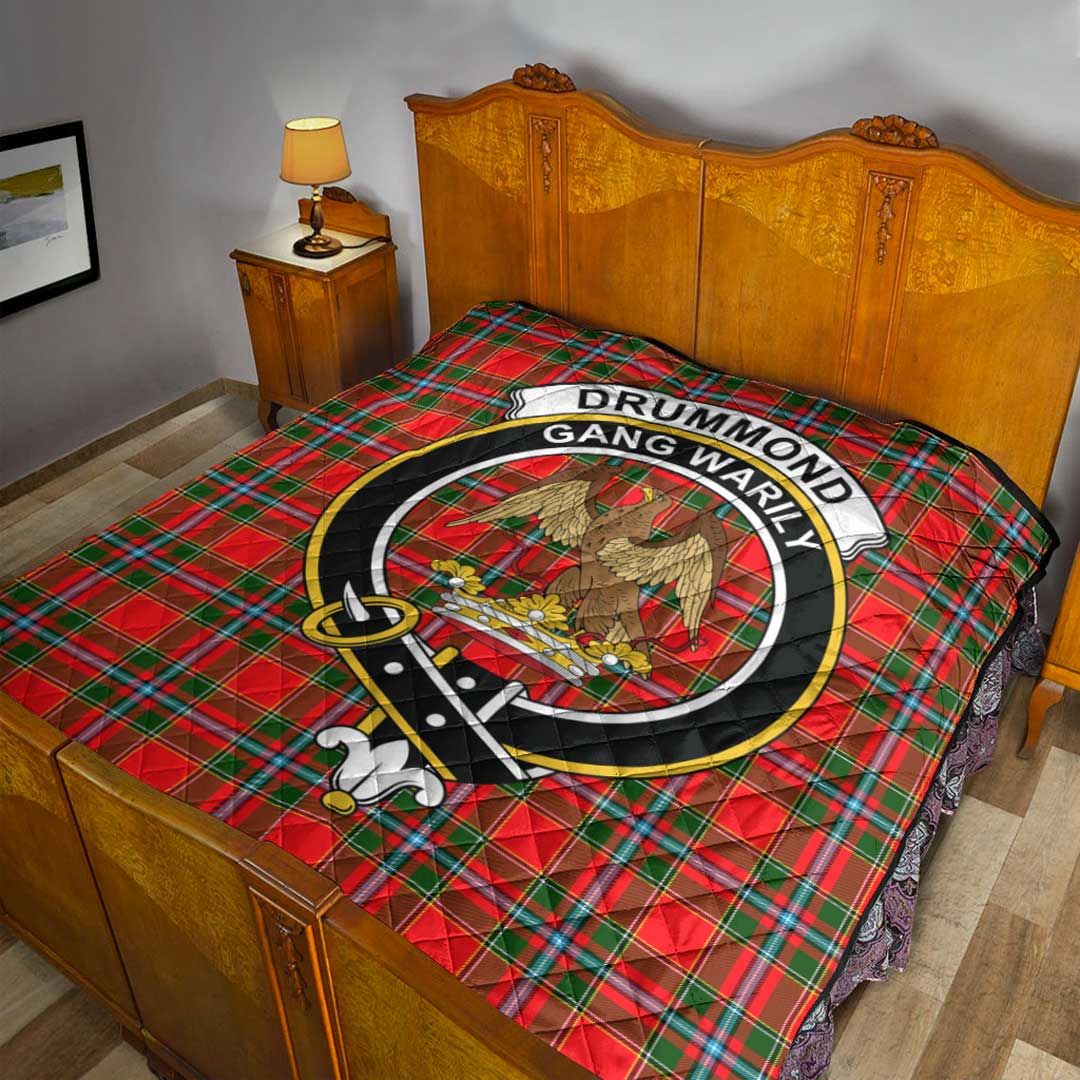 Drummond of Perth Tartan Crest Quilt