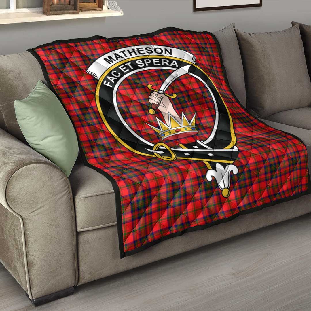 Matheson Modern Tartan Crest Quilt