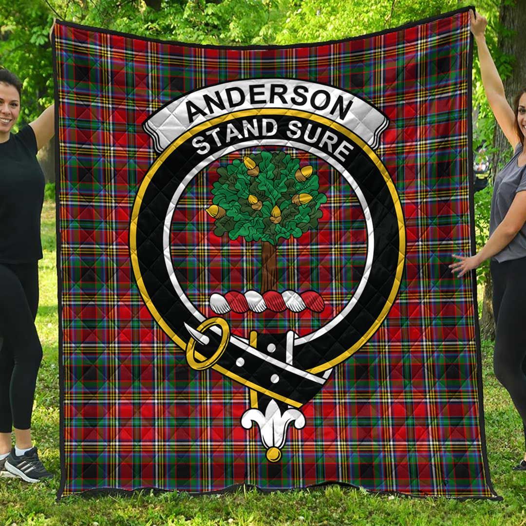 Anderson of Arbrake Tartan Crest Quilt