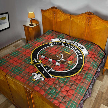 MacAulay Ancient Tartan Crest Quilt