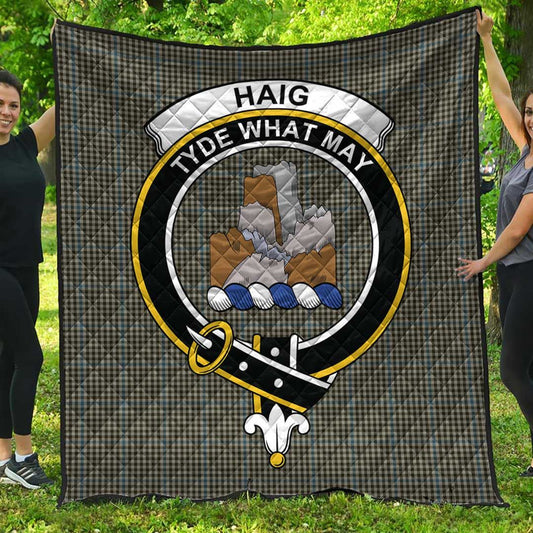 Haig Check Tartan Crest Quilt