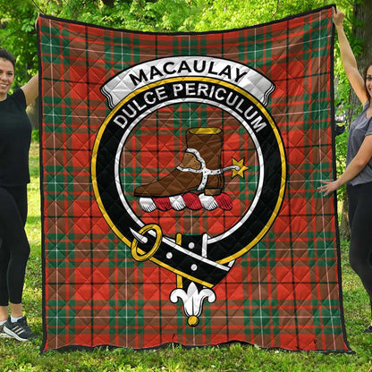 MacAulay Ancient Tartan Crest Quilt