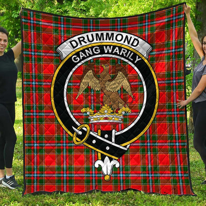 Drummond of Perth Tartan Crest Quilt