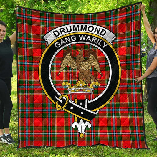 Drummond of Perth Tartan Crest Quilt