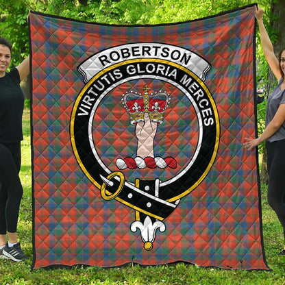 Robertson Ancient Tartan Crest Quilt