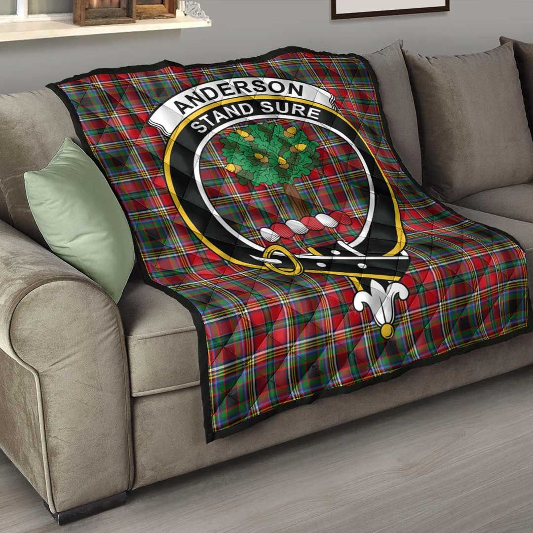 Anderson of Arbrake Tartan Crest Quilt