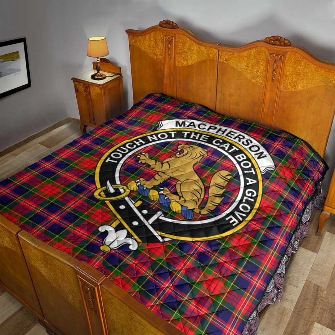 MacPherson Modern Tartan Crest Quilt