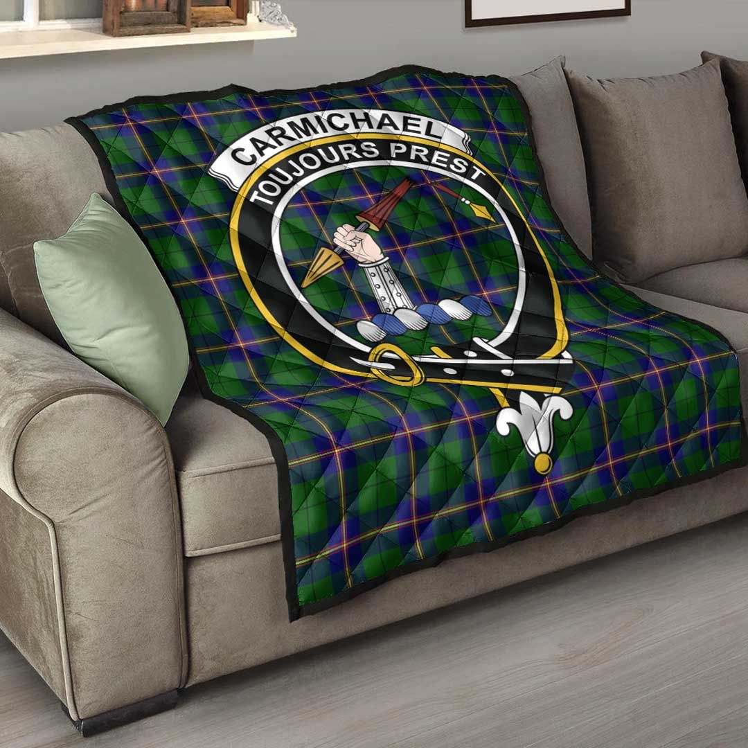 Carmichael Modern Tartan Crest Quilt