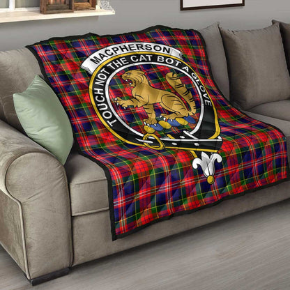 MacPherson Modern Tartan Crest Quilt