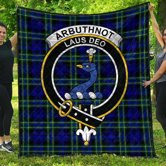 Arbuthnot Modern Tartan Crest Quilt