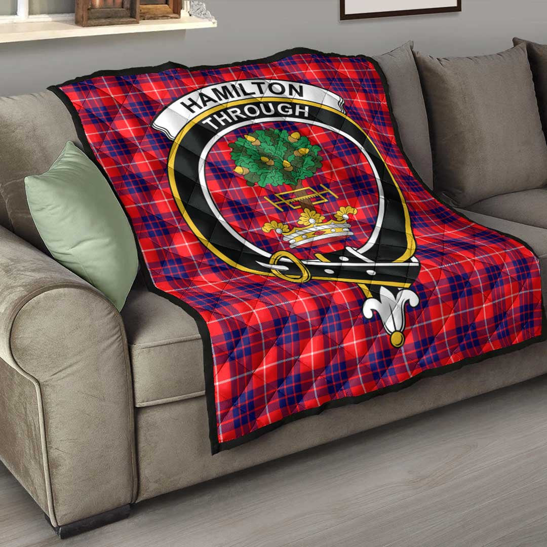 Hamilton Modern Tartan Crest Quilt