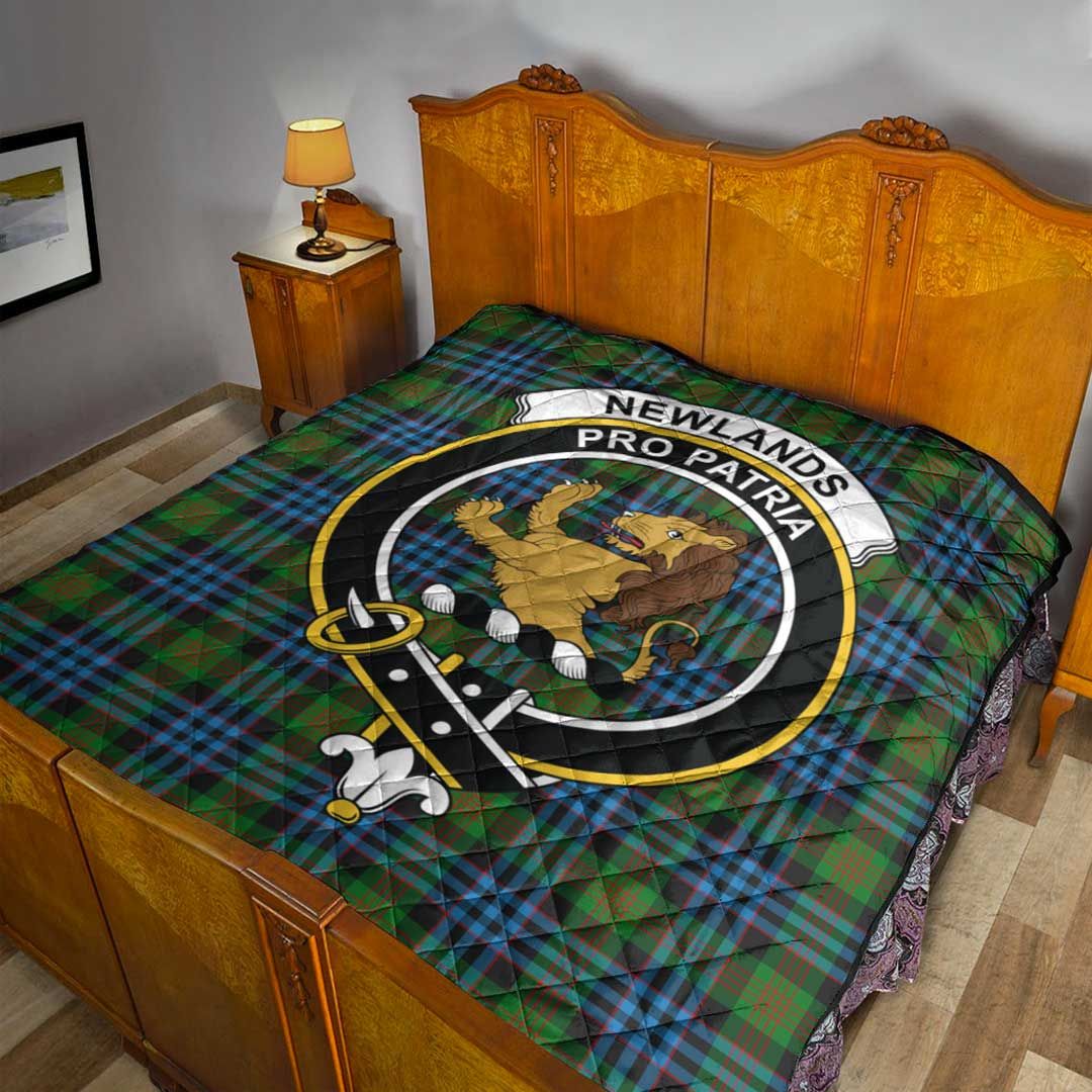 Newlands of Lauriston Tartan Crest Quilt