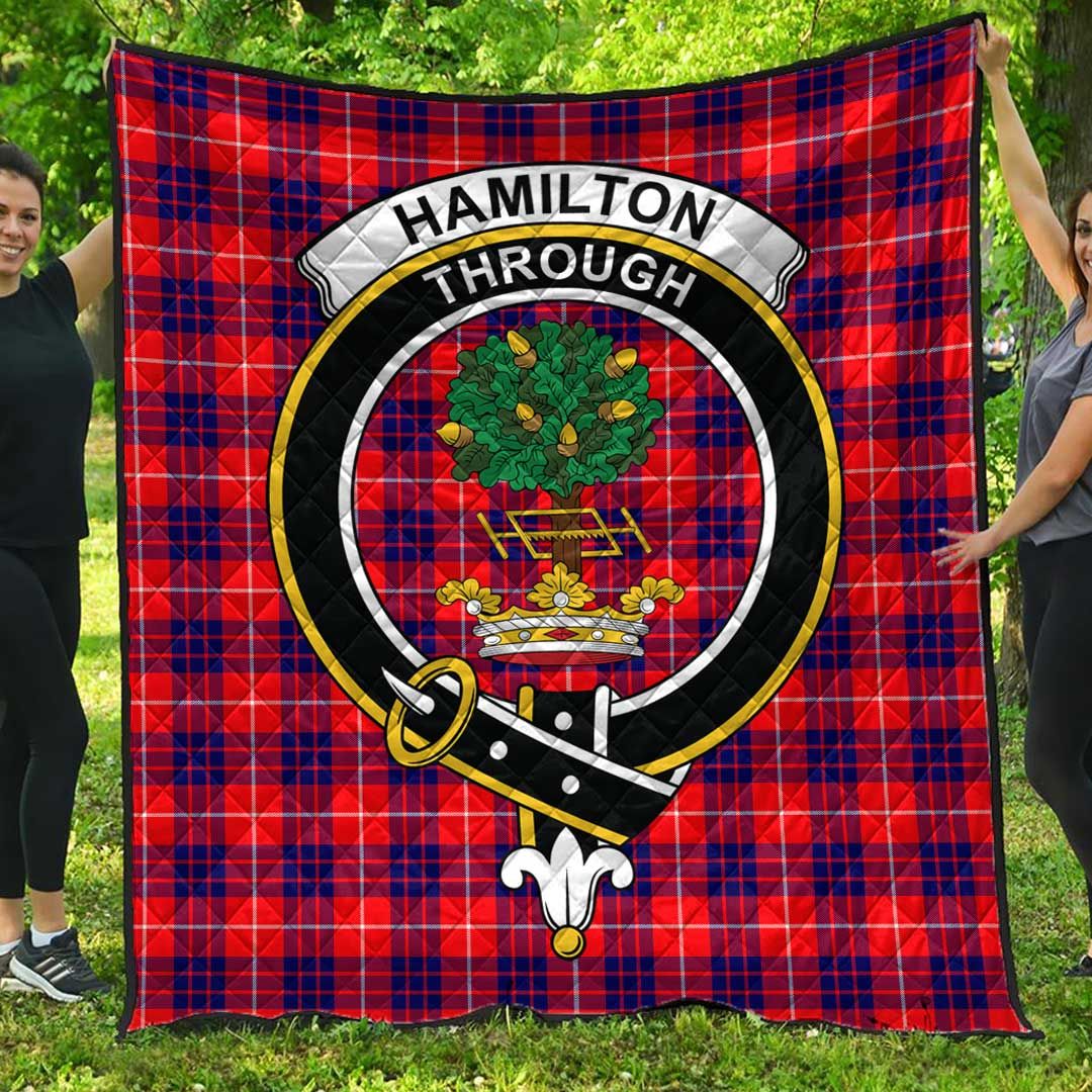 Hamilton Modern Tartan Crest Quilt