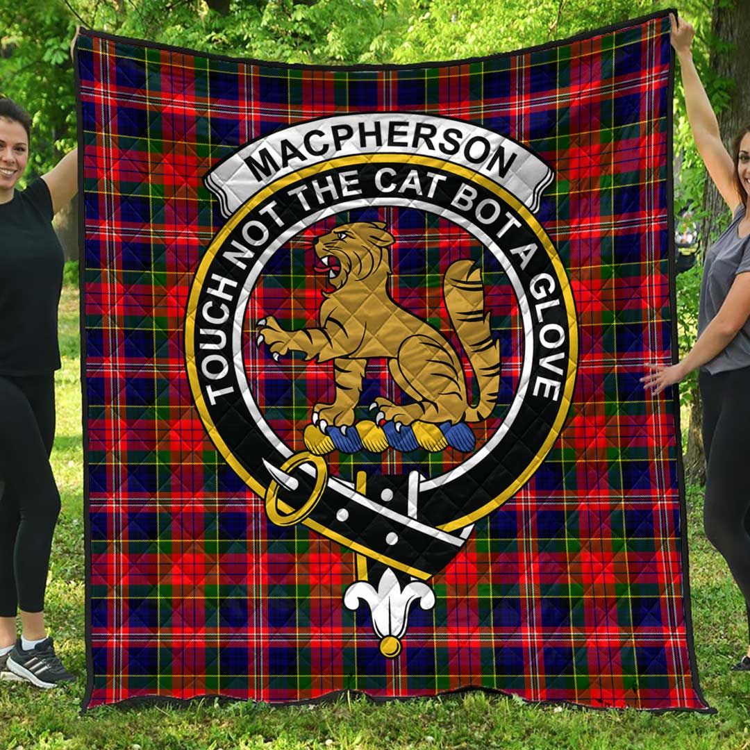 MacPherson Modern Tartan Crest Quilt