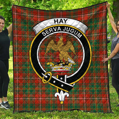 Hay Ancient Tartan Crest Quilt