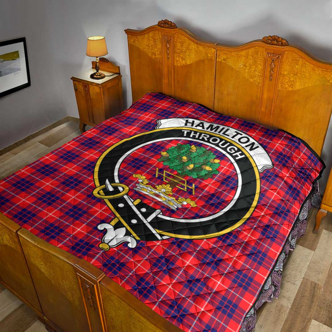 Hamilton Modern Tartan Crest Quilt