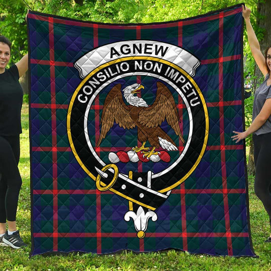 Agnew Modern Tartan Crest Quilt