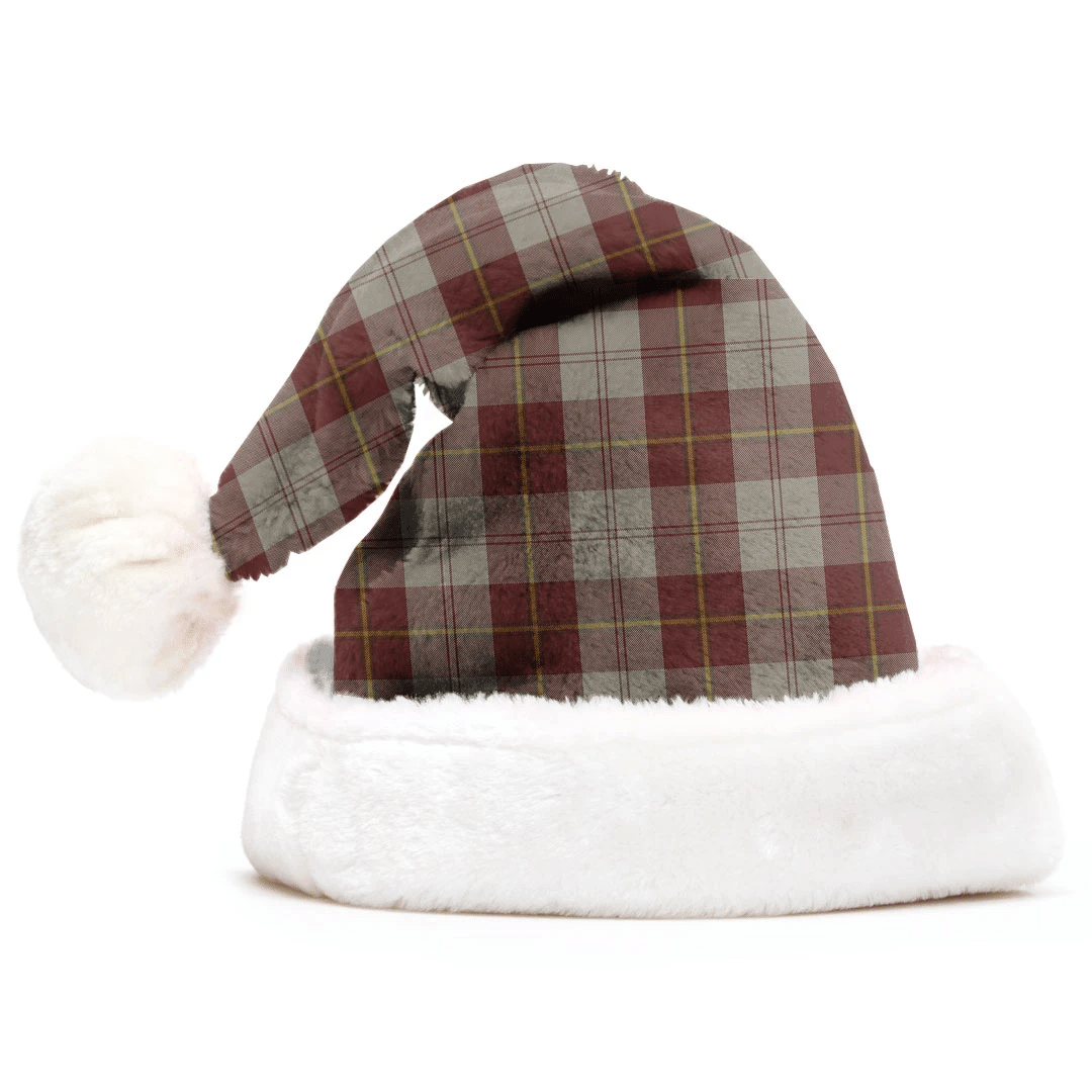Cunningham Burgundy Dancers Tartan Plaid Christmas Hat