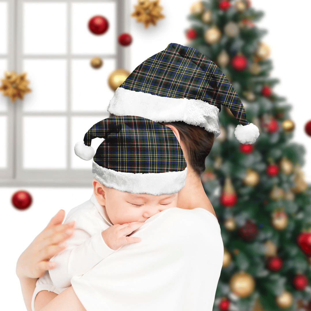 SCOTT GREEN MODERN Tartan Plaid Christmas Hat