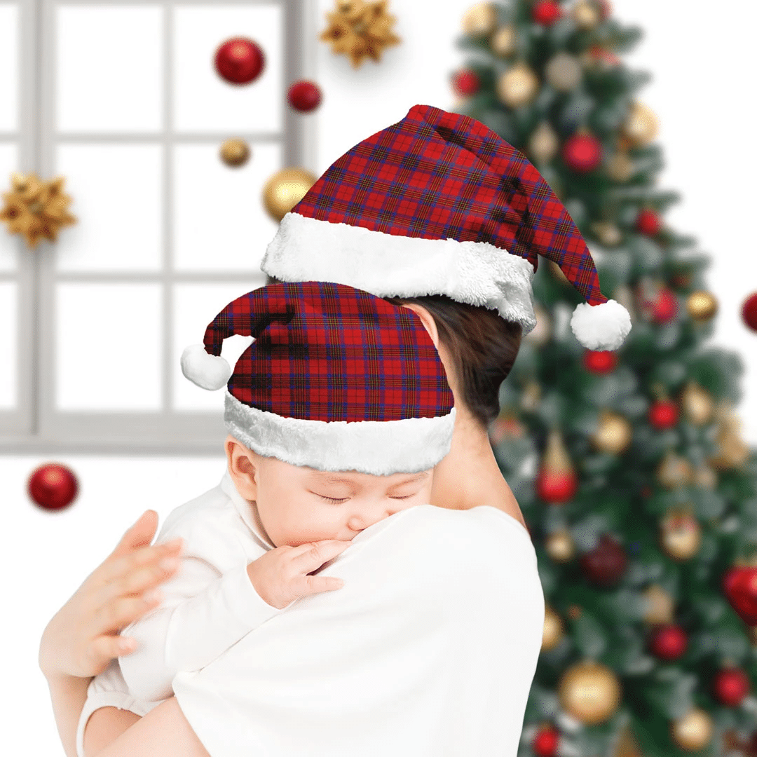 Leslie Modern Tartan Plaid Christmas Hat