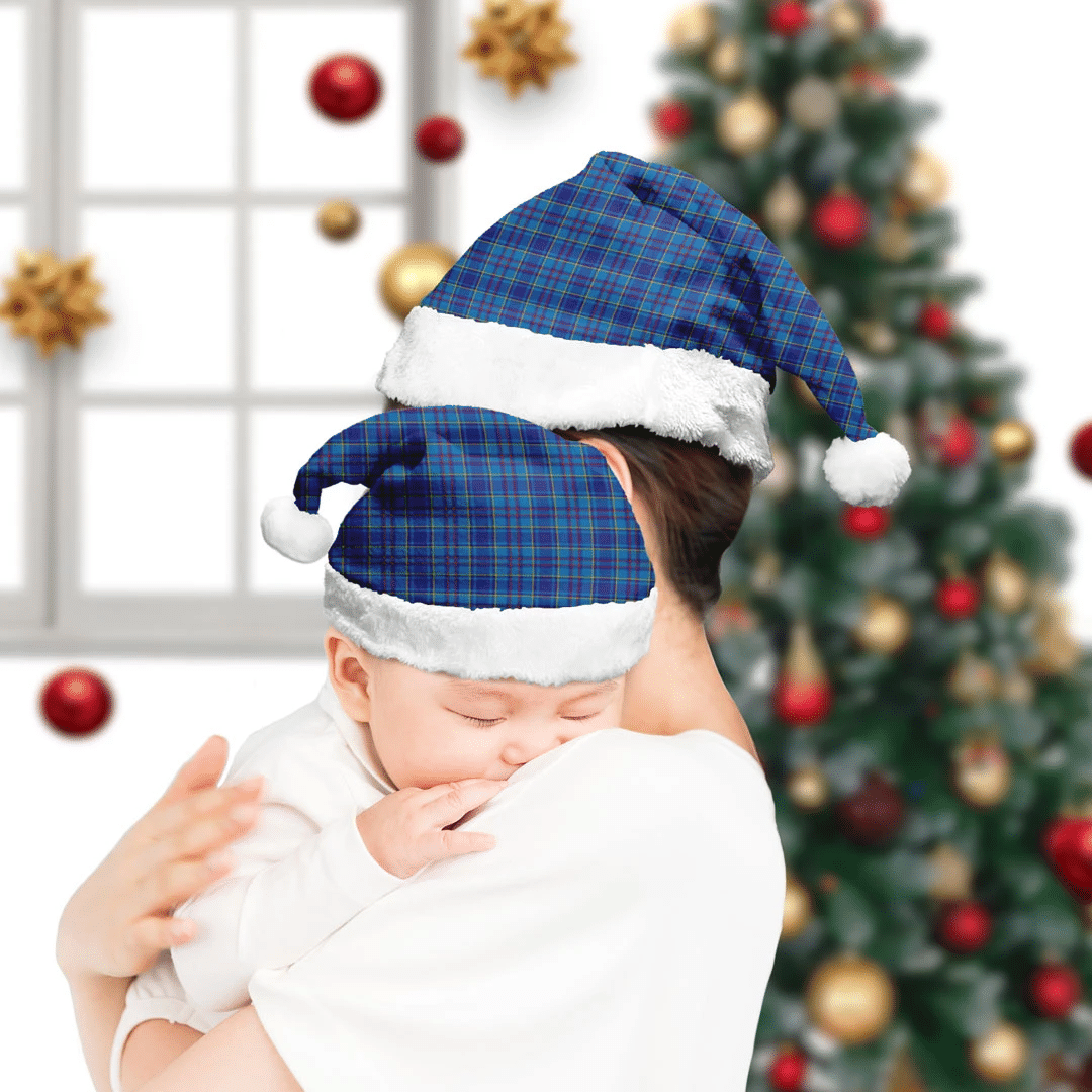 Mercer Modern Tartan Plaid Christmas Hat
